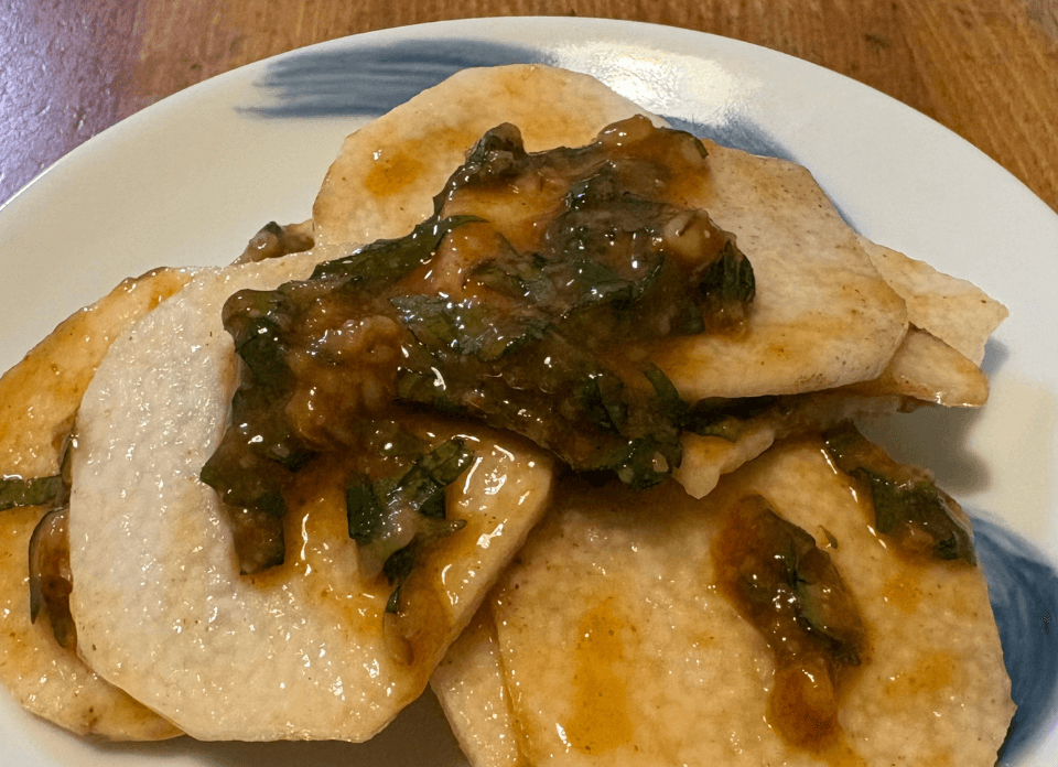 長芋の味噌和え